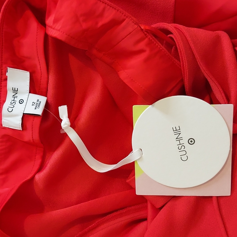 Cushnie for Target Red Halter Tie Neck Slip Dress Size 12 NWT - Picture 13 of 16